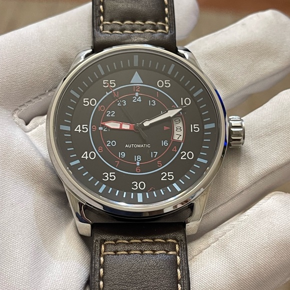 Planca Mikitary Pilot automatic P7087 44mm men’s watch - Picture 1 of 9